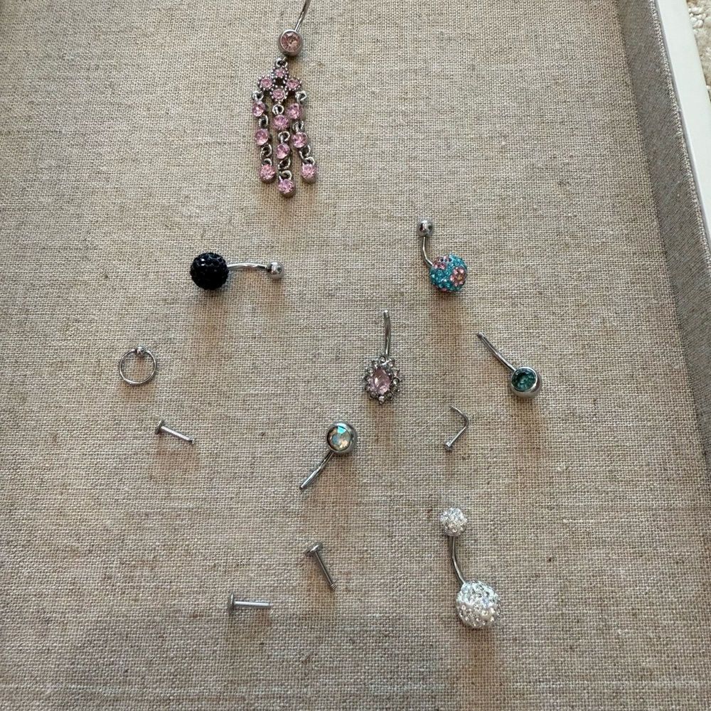 Elegant Silver and Pink Jewelry Set